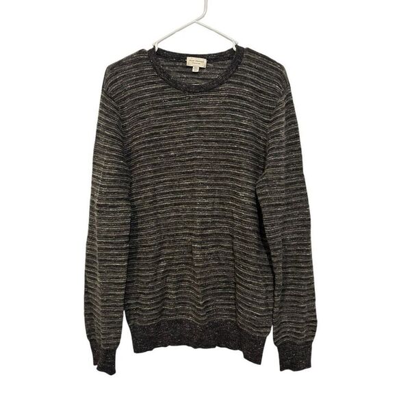 Club Monaco Italian Yarn Textured Crewneck Sweater Mens Size S Silk Alpaca Wool - Picture 1 of 13